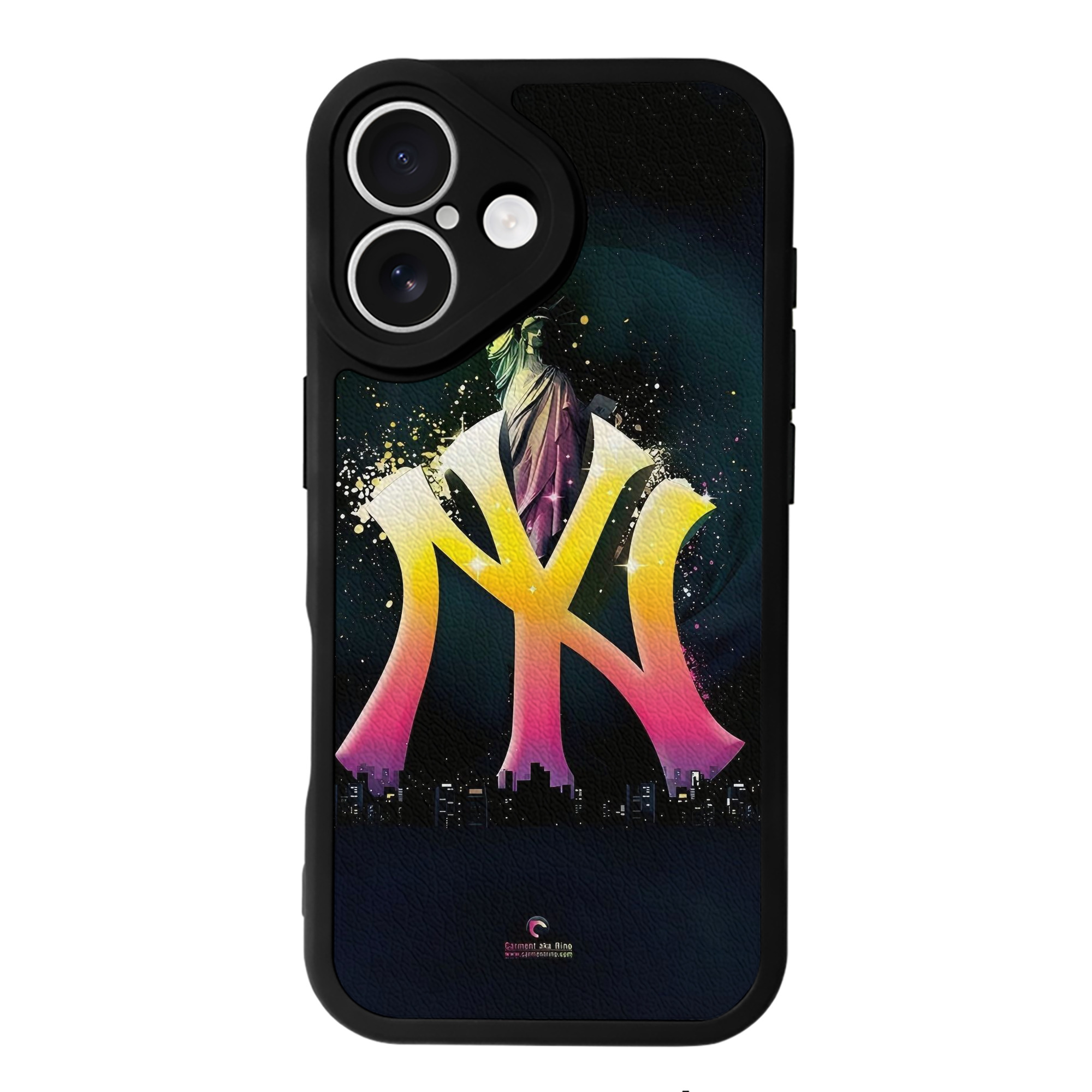 New York Yankees 335 IPhone 16 Silicone Leather Case – UV Print, Lambskin Texture – Perfect Fit, Wireless Charging Compatible, Scratch Resistant, Precise Cutouts – Stylish Protection For IPhone 16